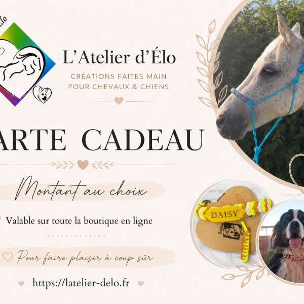 Carte Cadeau L'Atelier d'Elo Carte Cadeau L'Atelier d'Elo