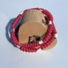 Collier anti tiques naturel chevaux tressé en paracorde avec perles EM Elodog