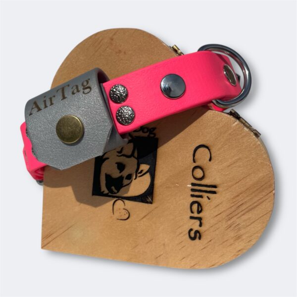 Collier pour chien en Biothane personnalisable avec Airtag intégré Elodog